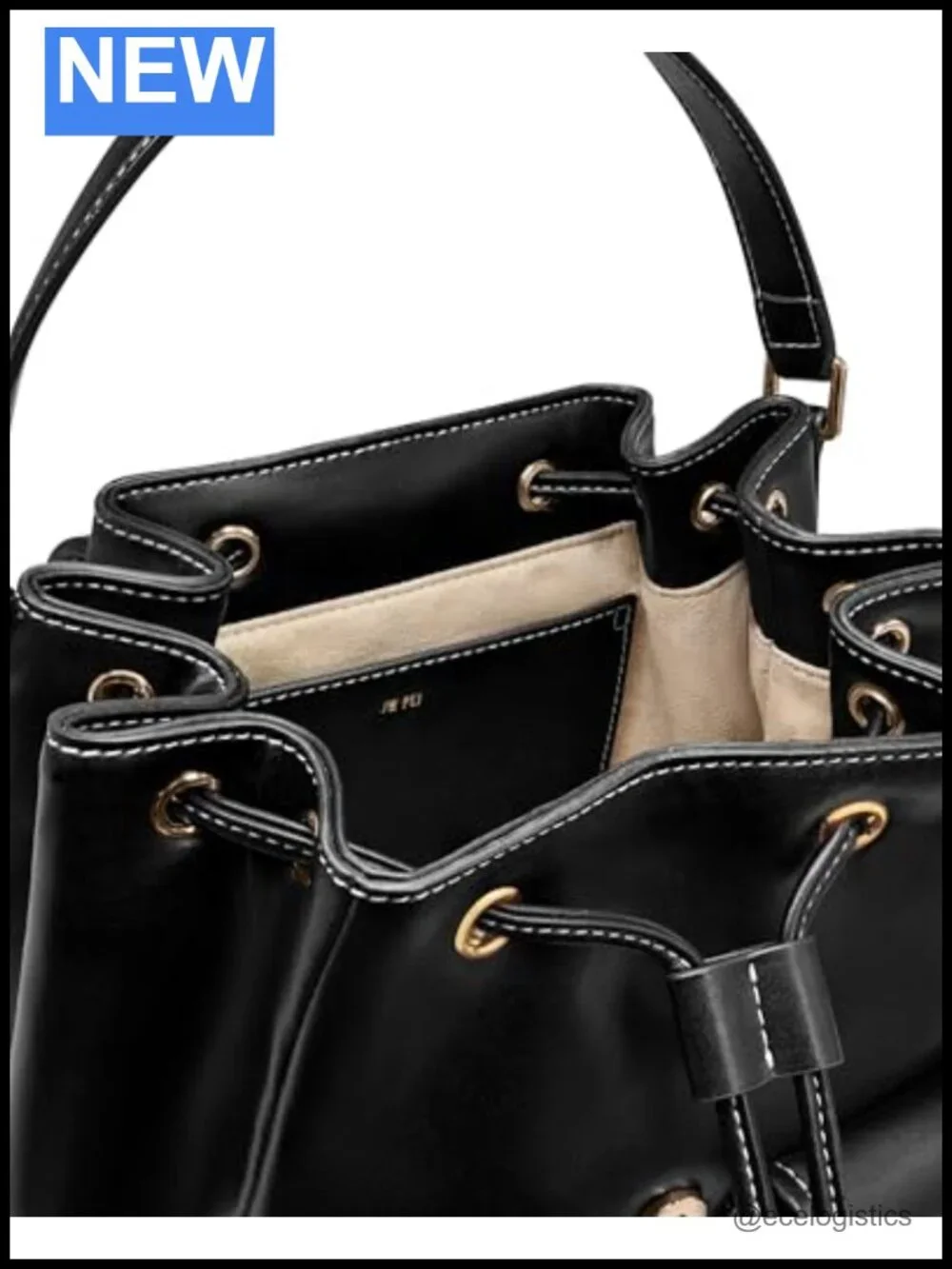 JW PEI Harper Vegan Leather Backpack with Buckle Pocket